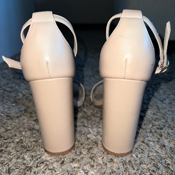 STEVE MADDEN “Carrson” ankle strap block heel sandals, Size 6.5M, Blush nude - Picture 3 of 6